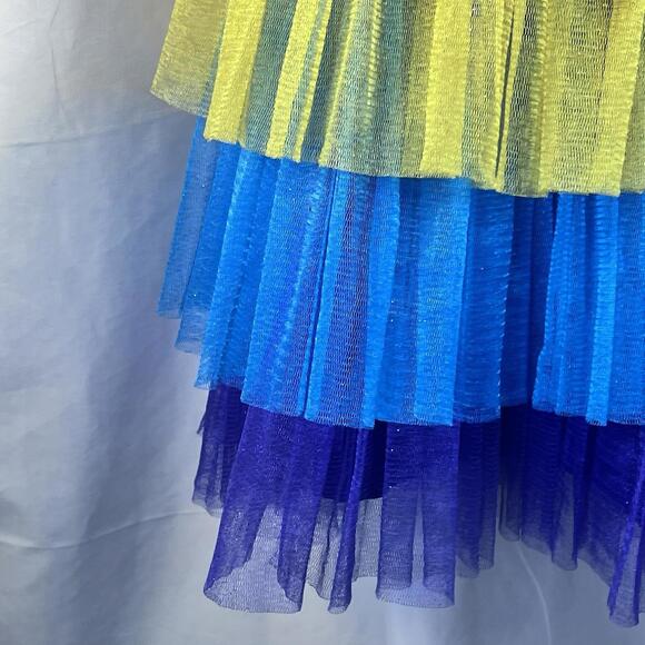 Just Pretend Layered Rainbow Tutu Skirt Ruffle Petticoat Kids One Size Fits Most - Picture 3 of 9
